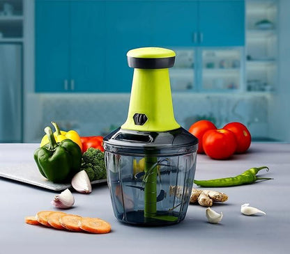 Manual Speedy Hand Press Food Chopper 1000ml